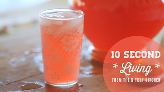 How to Make Pink Lemonade  10 Second Living [upl. by Avra]