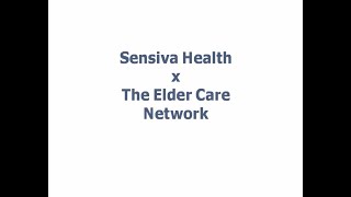 Sensiva Health x The Elder Care Network Webinar Series on Infection Prevention [upl. by Callie]