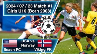 20240724 Dana Cup Game 2  Beach FC G08 ECRL2 vs Re FK Norway [upl. by Nnairahs]