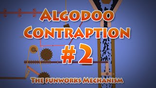 Algodoo contraption 2  The Funworks Mechanism [upl. by Lebezej56]