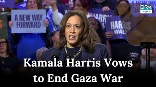 Harris begins Michigan rally with a nod to Gaza victims as she gives closing election pitch  AC1G [upl. by Iot379]