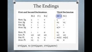 Biblical Greek The Third Declension [upl. by Hanschen]