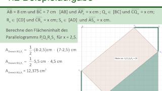 Einbeschreibungsaufgabe Parallelogramm [upl. by Aihsenet]