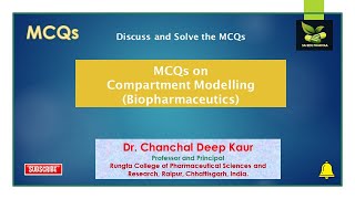 Compartment modelling MCQs Biopharmaceutics [upl. by Burleigh92]