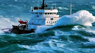 SPEED Supply Ships RAM Huge WAVES In STORM [upl. by Pleione651]