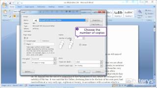 How to print a Word 2007 document [upl. by Zoila]