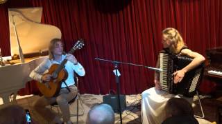 Roman Zorkinguitar and Tatyana Zorkinaaccordion quotTwo Folk songsquot [upl. by Nahaj]