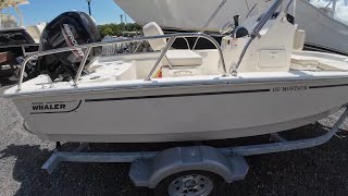 Boston Whaler 150 Montauk  The small GIANT THE TOUGHEST 15ft center console boat in the market [upl. by Errot]