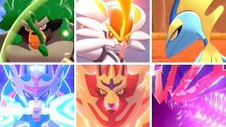 Pokémon Sword amp Shield  All Starter amp Legendary Signature Moves [upl. by Millie]