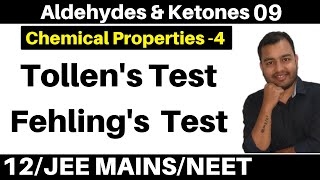 Aldehydes amp Ketones 09  Properties 4  Tollens Test Silver Mirror Test and Fehlings Test [upl. by Aggie]