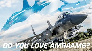 How Many AMRAAMS You Need  YES  F15EX Defends US Base From North Korea  Russia Joint OP [upl. by Cairistiona]