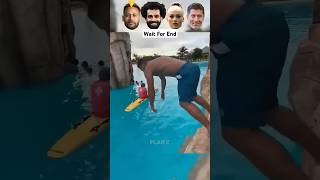 Mo Salah VS Neymar VS Lehmann VS Lewandowski Fantastic Pool Moments😱 [upl. by Tahp]