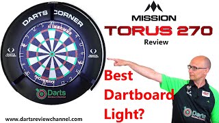 Mission Darts Torus 270 Dartboard Light Review Best Dartboard Light [upl. by Apul141]