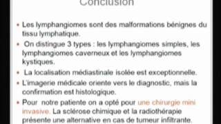 Lymphangiome Kystique Médiastinal  Jihen Ben Ammar [upl. by Arrac]