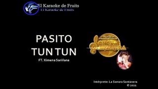 La Sonora Santanera ft Ximena Sariñana Pasito Tun Tun karaoke [upl. by Nwahsirhc]