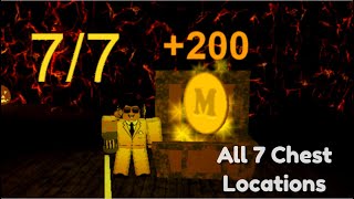 ROBLOX WORK AT PIZZA PLACE ALL 7 CHEST LOCATIONS INSIDE MAZE OF TERROR READ DESC [upl. by Thoma]