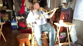 Hymn on my homemade 3 nylon strings frettless cigar box guitar [upl. by Ajiram]