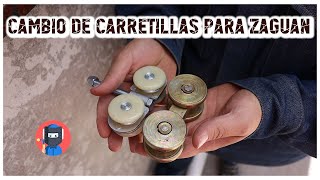 Tutorial Cambio de Carretillas para Zaguán  El Maestre [upl. by Nowad]