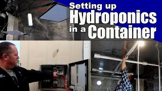 Setting up Hydroponics in a Container  Hydroponics Setup Before Planting [upl. by Suirauqed]