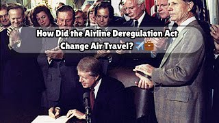 How Did the Airline Deregulation Act Change Air Travel ✈️💼 [upl. by Liatris]