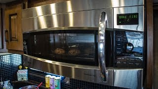 RV Quick Tip  How to Use a Microwave Convection Oven [upl. by Aniahs]