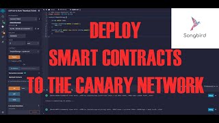 Deploy smart contracts to the Songbird NetworkSGB HowTo [upl. by Drofwarc]