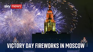 Russia marks 2024 Victory Day celebrations with fireworks display in Moscow [upl. by Brandice]