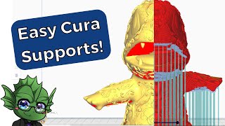 Cura Supports for Beginners Tutorial amp Recommend Settings [upl. by Esaertal]