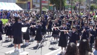 20160429ミッキーマウス・クラブの「ミッキーマウス・マーチ」＜八千代市立萱田中学校吹奏楽部千葉県八千代市＞ [upl. by Merc765]