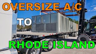 22 Oversize AC to Rhode Island Life of an Owner Operator Flatbed Truck Driver [upl. by Llecrup160]