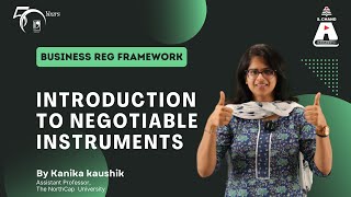 Introduction to Negotiable Instruments  Business Reg Framework  S Chand Academy [upl. by Antonietta]