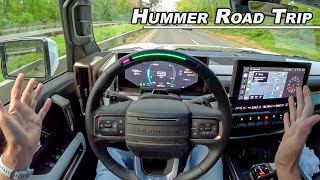 Hummer EV Road Trip  Actually Living with the 1000hp Edition 1 POV Binaural Audio [upl. by Storfer]