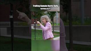 Trolling Kamala Harris rally ​⁠frankielonigro trump biden politics [upl. by Ytitsahc]