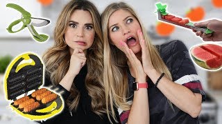 TESTING 7 MORE FUN KITCHEN GADGETS w iJustine Part 5 [upl. by Jolda]