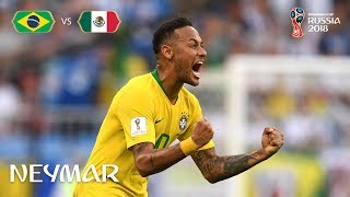 NEYMAR Goal  Brazil v Mexico  MATCH 53 [upl. by Emlynn]