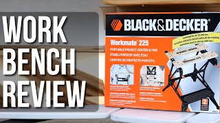 Black amp Decker Workmate 225 Foldable Work Bench Review [upl. by Adihsaar]