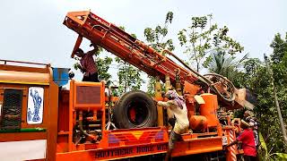 Borewell drillingdrill hammer setting  കുഴൽകിണ൪ kerala borewell [upl. by Elyrad]