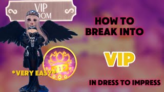 How to BREAK into VIP in DRESS TO IMPRESS very easy Halloween update 🎃 [upl. by Kirima]