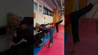 Kicking split training taekwondo tkd training practice mma sports kick [upl. by Anissa]