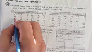 17 VARIANZA PARA DATOS AGRUPADOS CUADERNO DE EJERCICIOS RECUERDA 1 [upl. by Lindsey473]