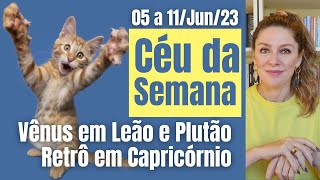 CÉU DA SEMANA 05 a 11Jun  VÊNUS EM LEÃO e PLUTÃO RETRÔ EM CAPRICÓRNIO [upl. by Halivah]