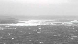 Rough seas at the entrance to ChannelPort aux Basques Newfoundland Canada [upl. by Thunell]