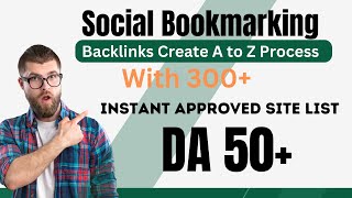 How to do Social Bookmarking SEO Backlinks  Social Bookmarking sites list 2023 [upl. by Hartley]