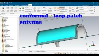 Curved Microstrip Patch Antenna Designed From Transparent Conductive Films using CST software [upl. by Arihsa]