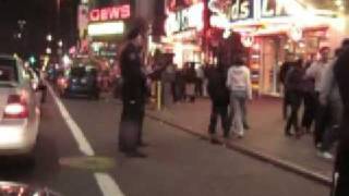 Cop nitestick tricks west 42nd NYC 33107 [upl. by Soelch]