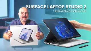 Surface Laptop Studio 2  Unboxing amp HandsOn [upl. by Calan150]