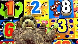 Learn Numbers with Tree Bear Crazy Counting MixUp Puzzle Numbers 120 [upl. by Menashem]