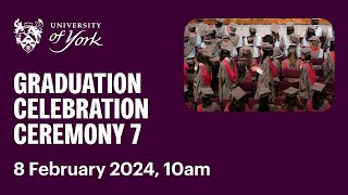 Ceremony 7 Graduation Livestream 8 February 2024 10am [upl. by Schumer350]