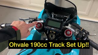 Ohvale GP0 190cc TRACK SET UP [upl. by Mignonne]