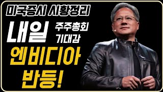 엔비디아 주주총회 기대감 및 반발 매수세에 상승  snp500 나스닥 다우존스 미국주식 엔비디아 [upl. by Aleekahs]